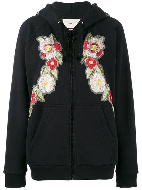 rose embroidered hoodie gucci|Gucci Sweatshirts & Hoodies for Women .